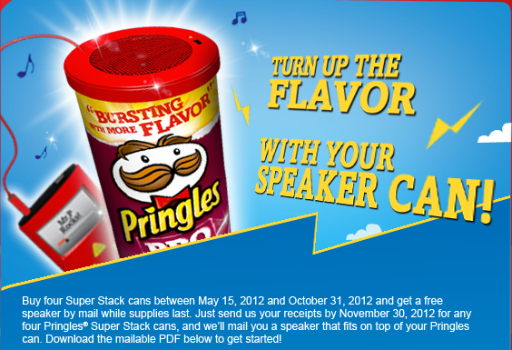 Aturdir Lanzamiento vela Gratis Stereo SPEAKER CAN gracias @Pringles hasta el 31 de Octubre 2012 |  Súper Baratísimo Gratis