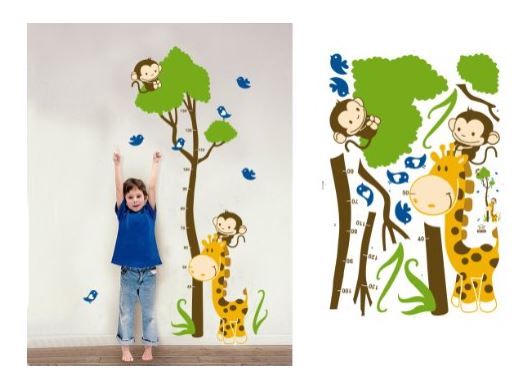 monkey-growth-chart-removable-mural