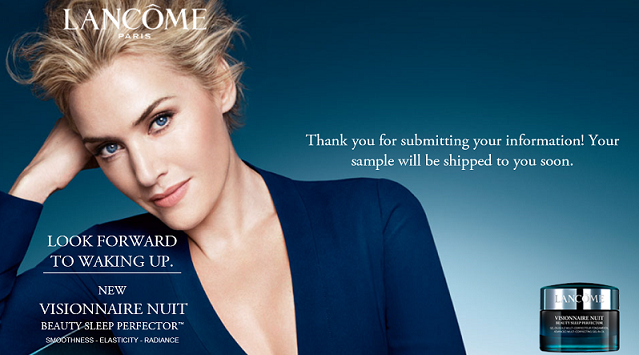 Lancome free sample