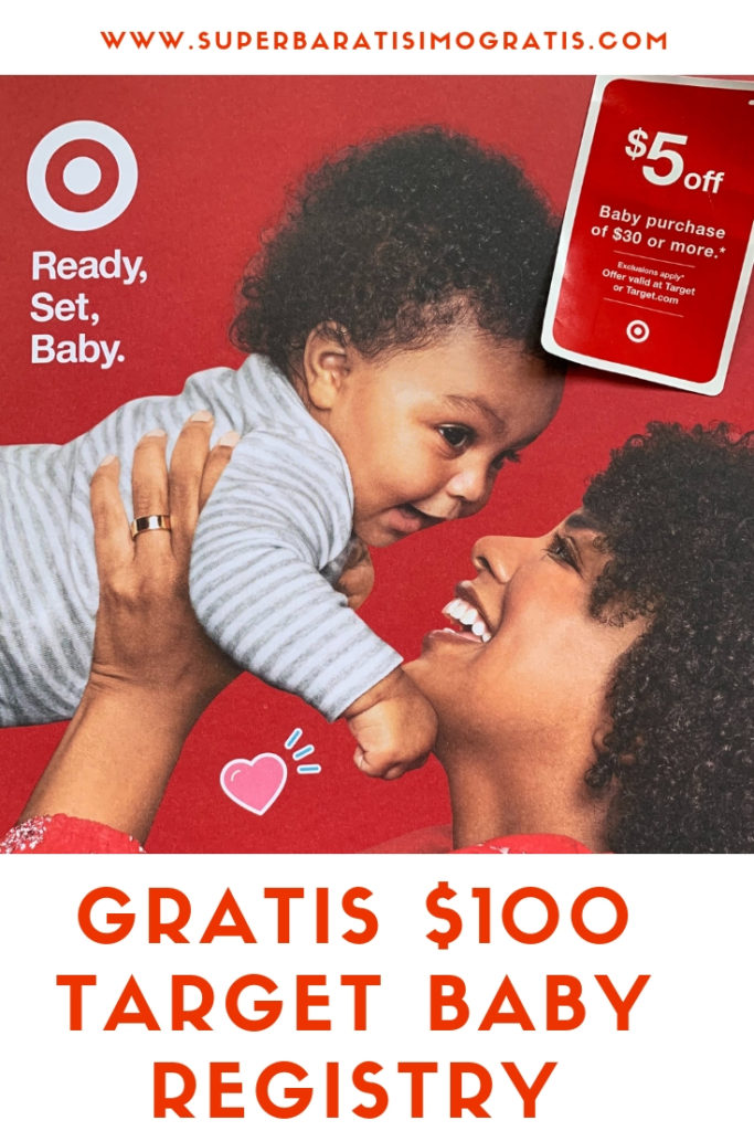 GRATIS $100 con el registro de regalos para tu bebé en Target