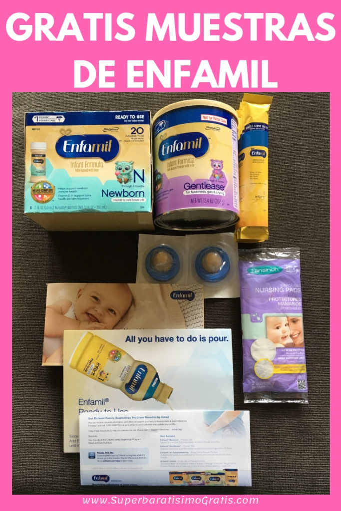 GRATIS muestras de Enfamil formula para bebé