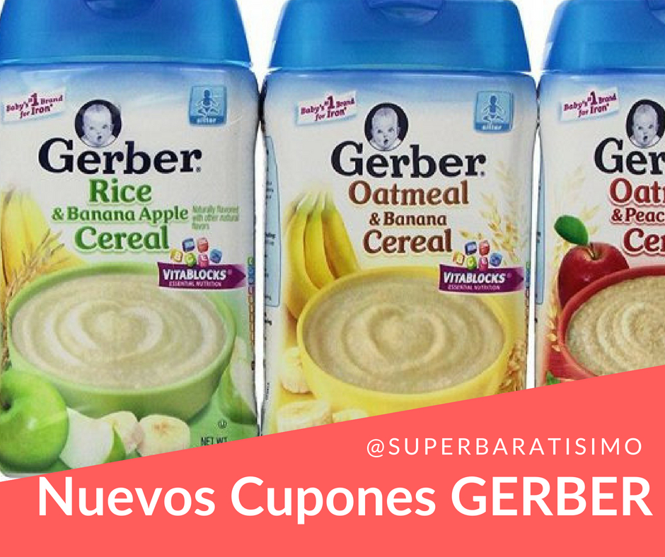 GRATIS cupones para productos Gerber