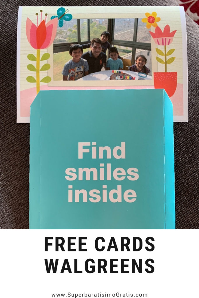 GRATIS 5"x7" Folded Custom Photo Card en Walgreens