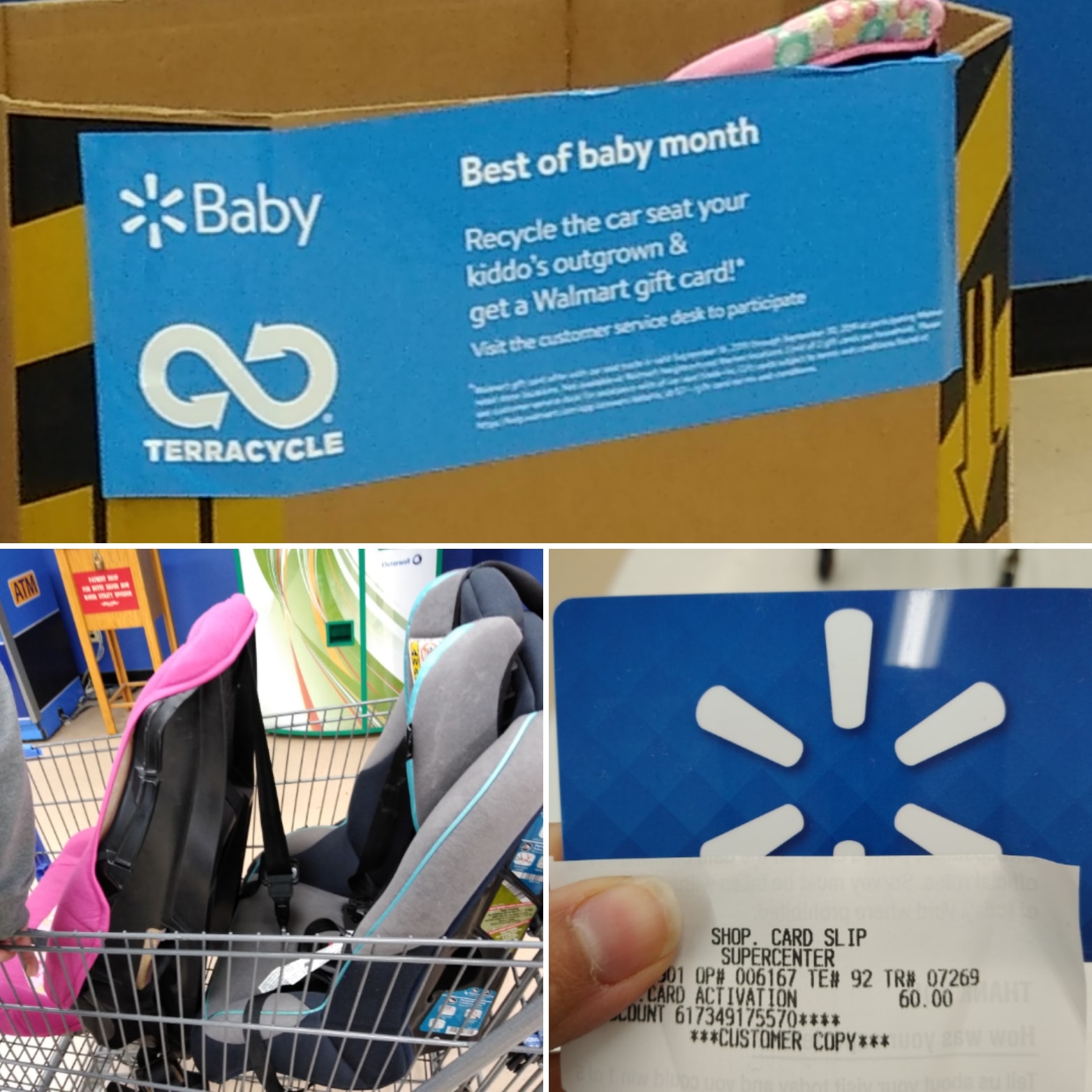 GRATIS 30 en Walmart con el evento de Car Seat TradeIn Súper