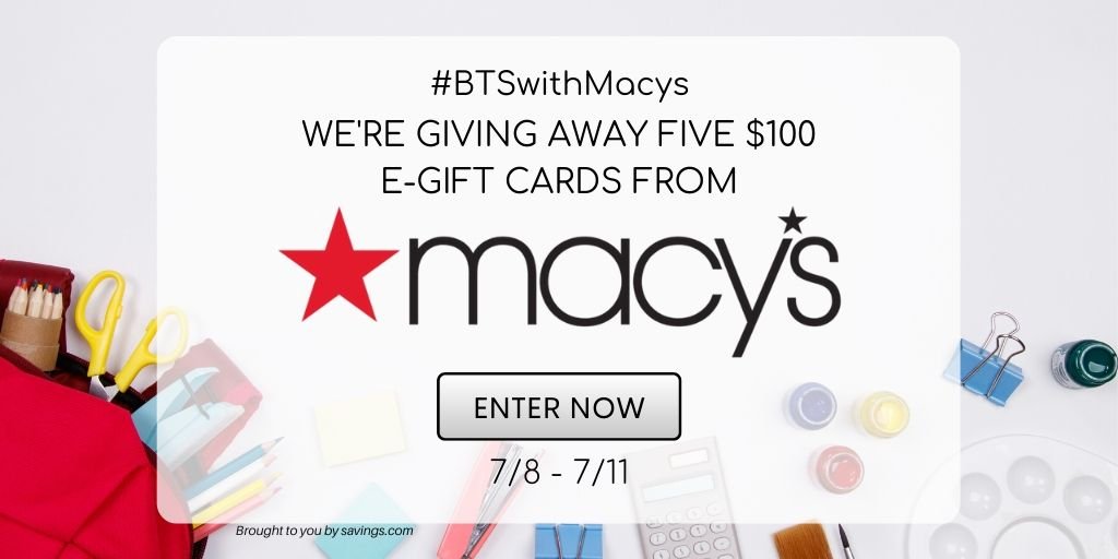 Sorteo: Gana una tarjeta de regalo Macy's