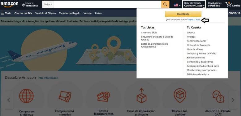 Cómo comprar en Amazon desde Perú