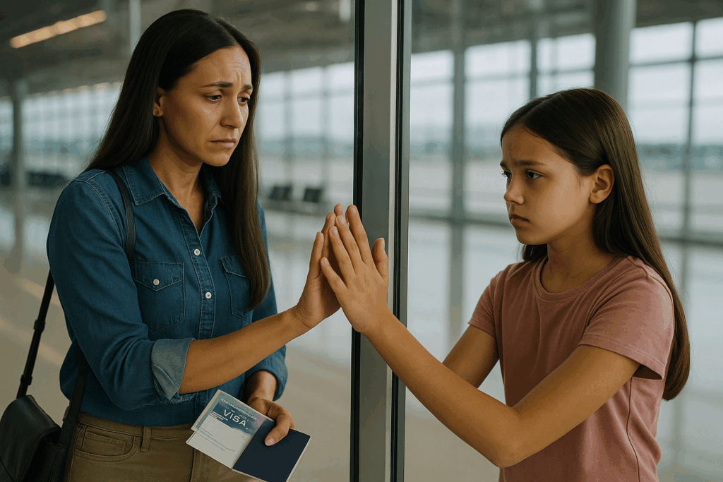 Una madre, su hija y la larga espera por la visa SB-1