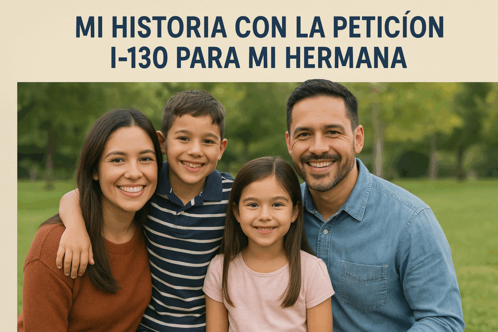 petición I-130 para mi hermana